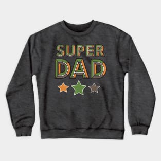 Camouflage Super Dad Crewneck Sweatshirt